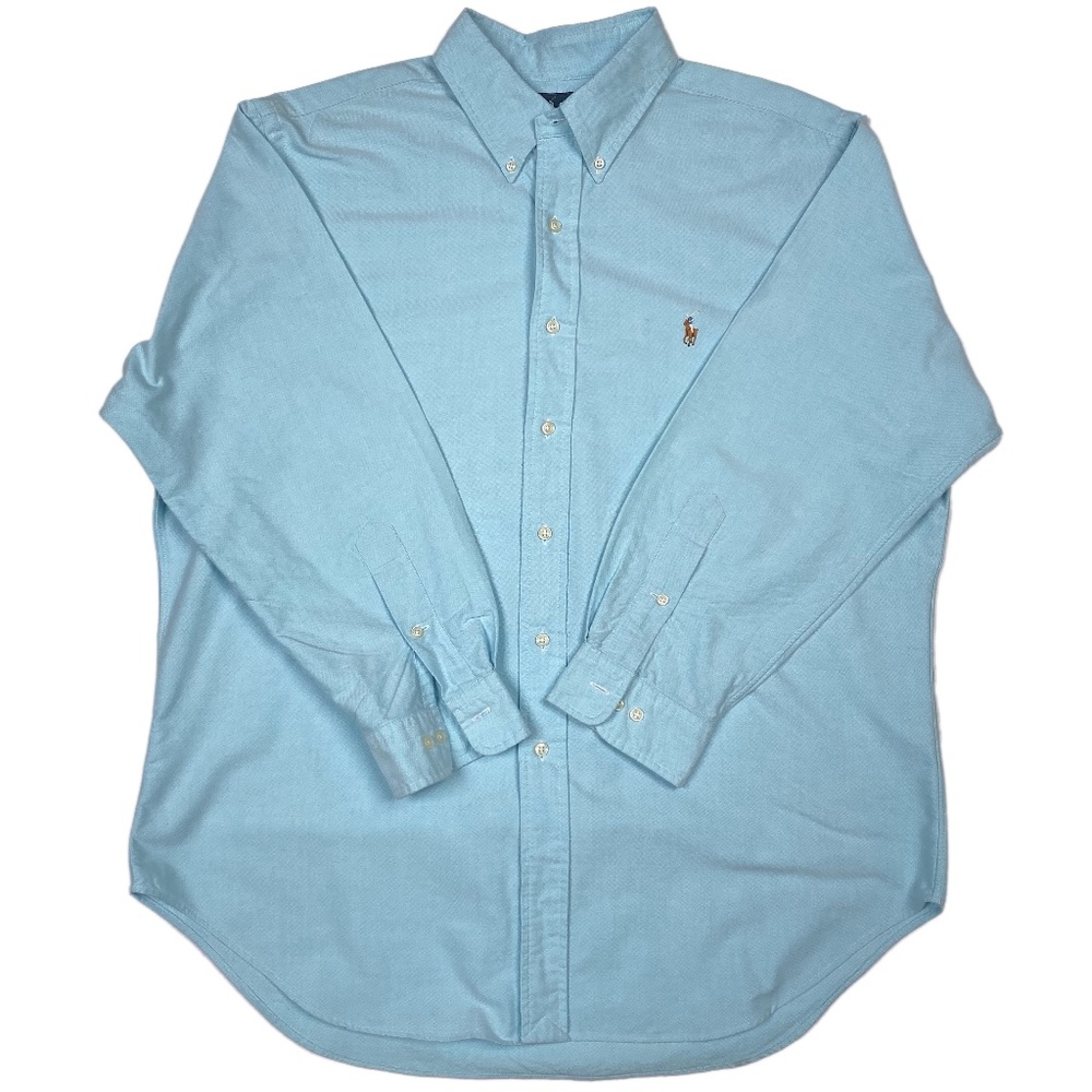 Blue * Polo Ralph Lauren Classic Fit Long Sleeve Shirt - Size 17 (Like New)